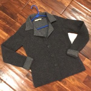 Chiaramente Italian Wool Sweater Blazer